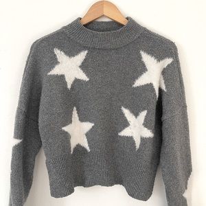 Cropped Star Sweater
